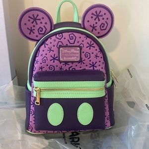 Disney Loungefly Mickey Mouse The Main Attraction Mini Backpack Mad Tea Party